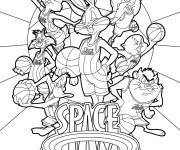 Coloriage Affiche de l'équipe Tune Squad Space Jam Nouvel ère 