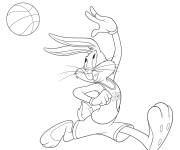 Coloriage Bugs Bunny Bsketball film Space Jam 2 2021