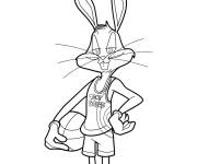 Coloriage Bugs Bunny mignonne de Space Jam