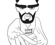 Coloriage Chibi Brow Goon Squad de Space Jam nouvel h&eacute;ritage