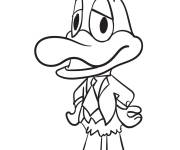 Coloriage Daffy Duck facile de Space Jam
