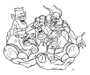 Coloriage L'&eacute;quipe des m&eacute;chants de Space Jam