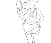 Coloriage La belle Lola Bunny de Space Jam 2 A new Legacy