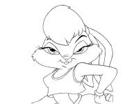 Coloriage La belle membre de Tune Squad