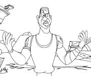 Coloriage Lebron James du film Space Jam