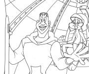 Coloriage Les aventures Lebron James dans le film Space Jam 2