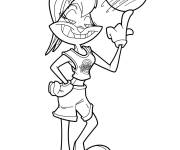 Coloriage Lola Bunny Basketball Space Jam 2021