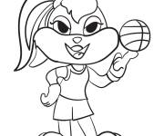 Coloriage et dessins gratuit Lola Bunny facile de Tune Squad à imprimer