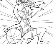 Coloriage Lola Bunny Slam Dunks Space Jam