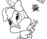 Coloriage Lola Tiny Toon de Space Jam nouvel h&eacute;ritage