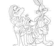 Coloriage Looney Tunes et ses co&eacute;quipiers Space Jam 2