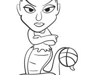 Coloriage Mamba membre de Goon Squad du film Space Jam