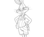 Coloriage Portrait de Bugs Bunny  Space Jam 2