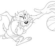 Coloriage Tasmanian Devil de Space Jam