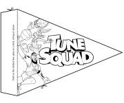 Coloriage Tune Squad de Space Jam &agrave; d&eacute;couper
