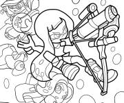 Coloriage Agent 3 utilisant Hero Shot Splatoon