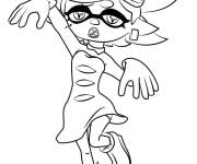 Coloriage Callie et le d&eacute;guisement de zombie
