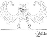 Coloriage Callie et le pouvoir des calmars Splatoon