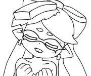 Coloriage et dessins gratuit Callie joyeuse de Splatoon à imprimer