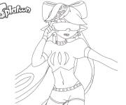 Coloriage Callie portant des lunettes de r&eacute;alit&eacute; virtuelle