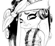 Coloriage Callie triste de Splatoon 3
