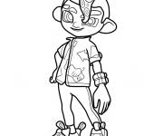 Coloriage Gar&ccedil;on Octoling mignon