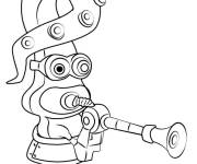 Coloriage Humano&iuml;de ou calmar Splatoon