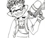 Coloriage Jeu Splatoon des couleurs