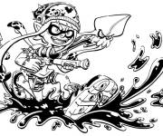 Coloriage et dessins gratuit Jeu splatoon pour enfants à imprimer