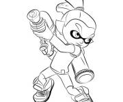 Coloriage L&rsquo;arme de Callie Splatoon
