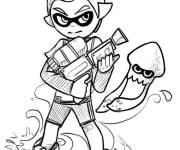 Coloriage L'&eacute;quipe de Splatoon imprimable