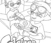Coloriage Le sixi&egrave;me anniversaire de Splatoon