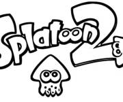Coloriage et dessins gratuit Logo du jeu de Splatoon à imprimer