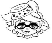 Coloriage et dessins gratuit Marie rigolote de Splatoon à imprimer