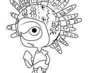 Coloriage Personnage de Splatoon avec le pouvoir du changement de forme
