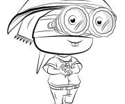 Coloriage Personnage dr&ocirc;le de Splatoon