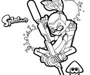 Coloriage Personnage principal de splatoon