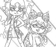 Coloriage Personnages kawaii Splatoon 2