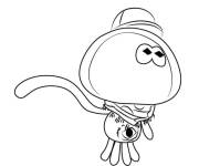 Coloriage et dessins gratuit Poulpe dr&ocirc;le Splatoon à imprimer
