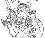 Coloriage Splatoon jeu de paintball