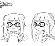 Coloriage et dessins gratuit Splatoon la fille sournoise à imprimer
