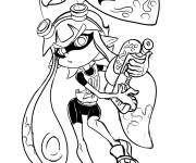 Coloriage Splatoon Squid est la pour aider