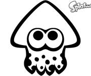 Coloriage Squid Splatoon facile