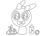 Coloriage B&eacute;b&eacute; Pinki Sprunki