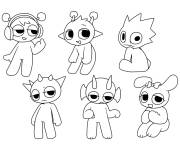 Coloriage B&eacute;b&eacute; Sprunki