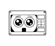 Coloriage Cassette Sprunki