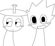 Coloriage Clukr et Owakcx pour enfants