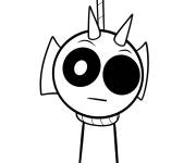Coloriage Durple Sprunki Corruptbox
