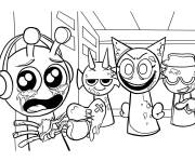 Coloriage Horreur mode Sprunki