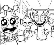 Coloriage Incredibox Sprunki de bande anim&eacute;e